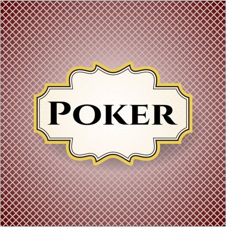 Poker colorful card, banner or poster with nice design