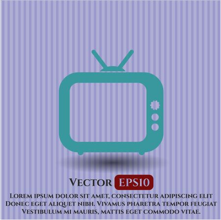 Old TV (Television) vector symbol