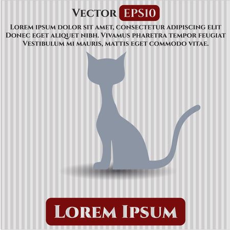 Cat icon vector illustration