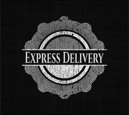 Express Delivery on chalkboard