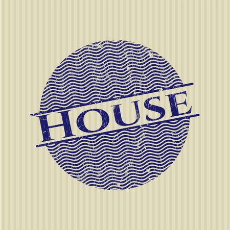 House grunge style stamp