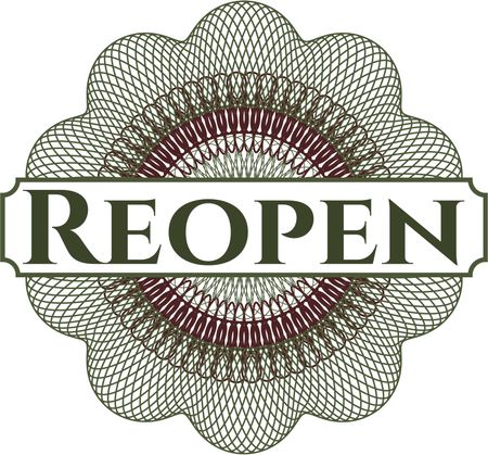 Reopen rosette (money style emplem)