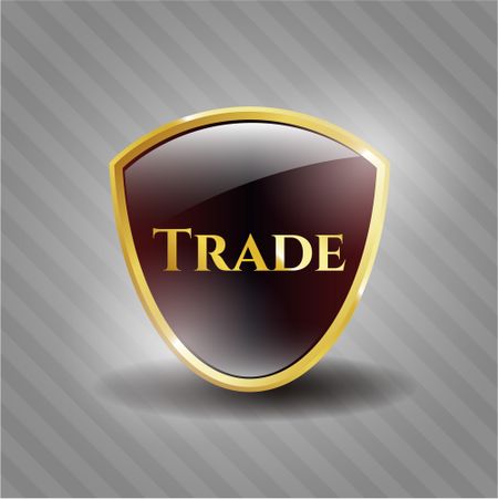 Trade gold badge or emblem