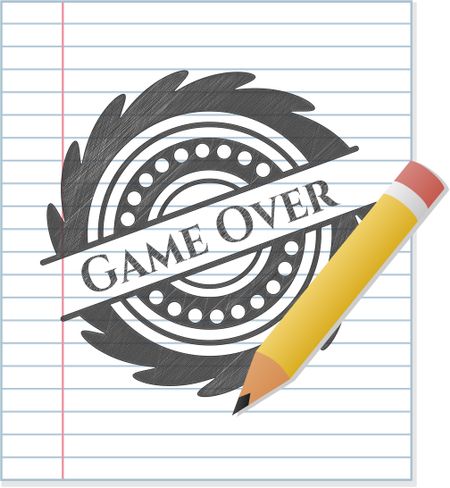 Game Over penciled