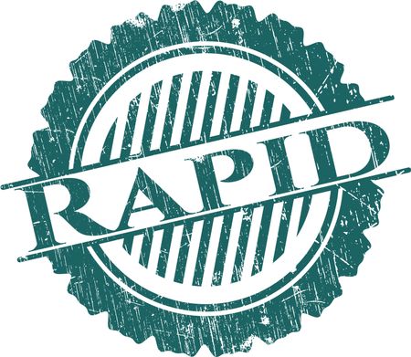 Rapid rubber seal with grunge texture