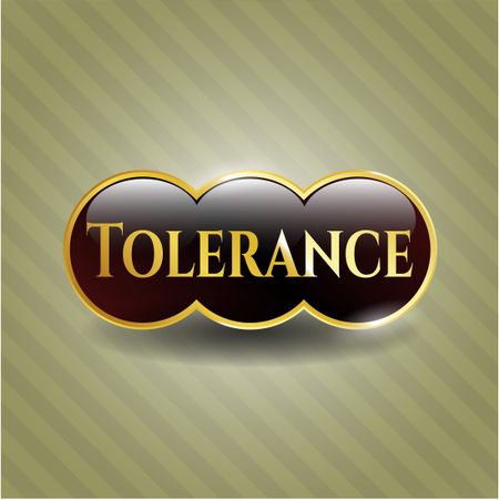 Tolerance gold badge or emblem