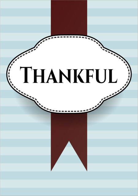 Thankful card or banner