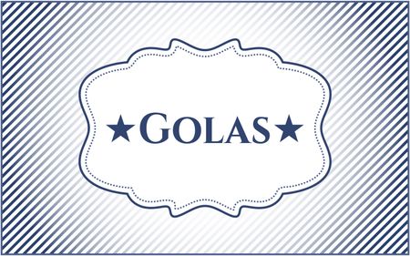 Goals retro style card, banner or poster