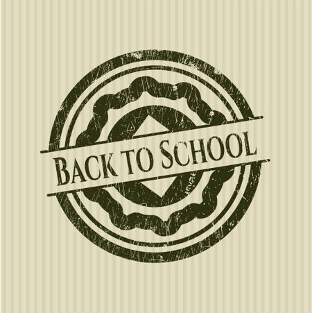 Back to School rubber grunge texture seal