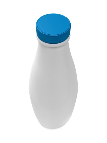 Bottle of milk isolated over a white background