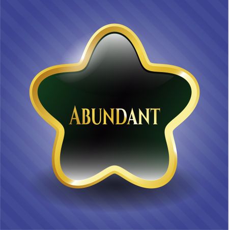 Abundant golden badge
