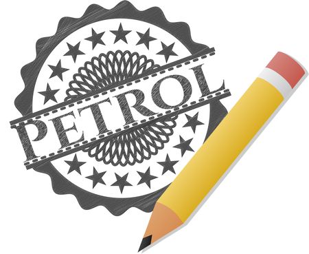 Petrol pencil emblem