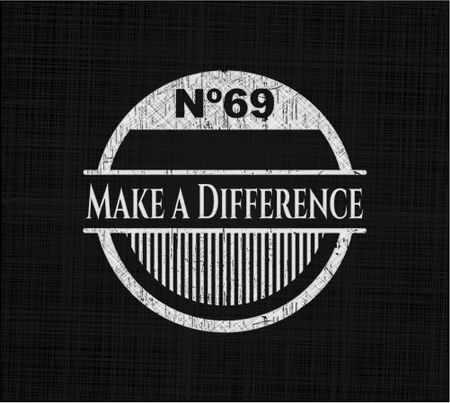 Make a Difference on chalkboard