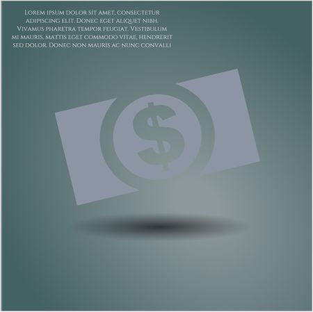 Money (dollar bill) icon vector illustration