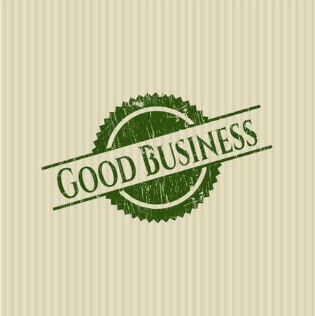 Good Business grunge style stamp