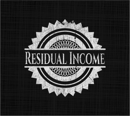 Residual Income with chalkboard texture