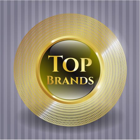 Top Brands gold emblem or badge