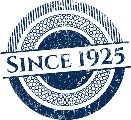 Since 1925 grunge style stamp