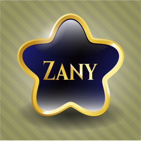 Zany shiny badge