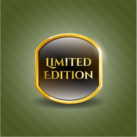 Limited Edition golden emblem or badge