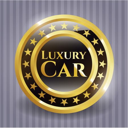 Luxury Car golden badge