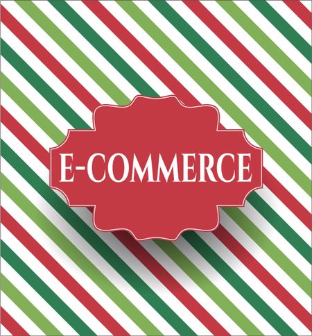 e-commerce retro style card or poster