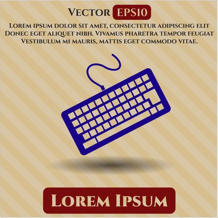Keyboard vector icon or symbol