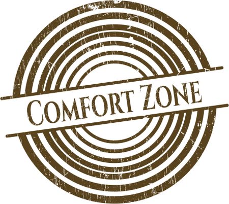 Comfort Zone rubber grunge texture stamp