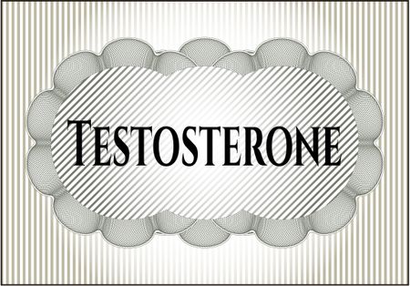 Testosterone poster or banner