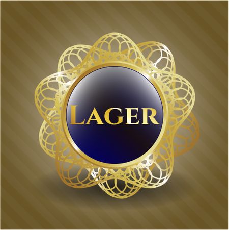 Lager gold emblem