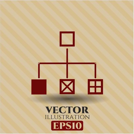 Flowchart vector icon