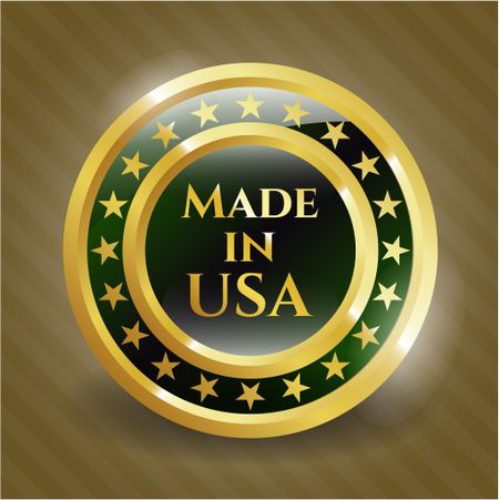 Made in USA gold badge