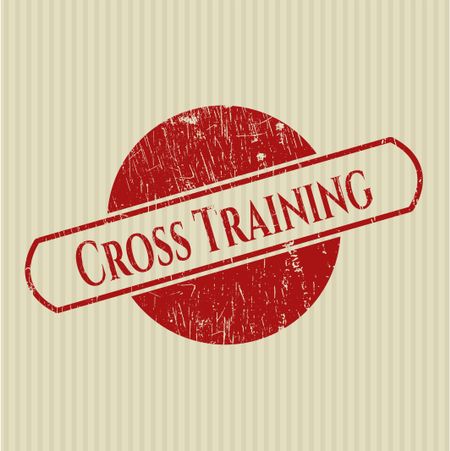 Cross Training rubber grunge texture stamp