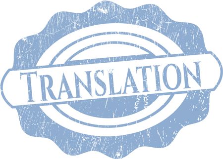 Translation grunge seal