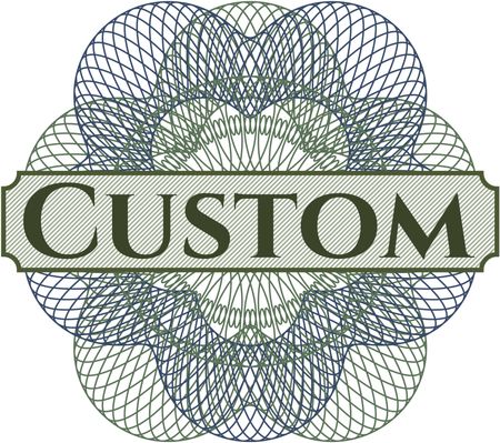 Custom abstract rosette