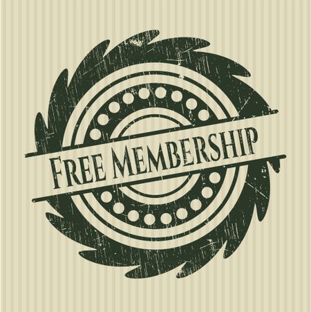 Free Membership rubber grunge texture stamp