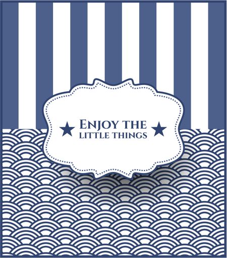 Enjoy the little things card with nice design