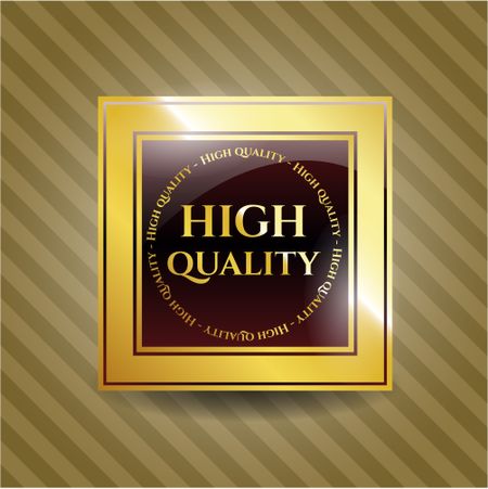 High Quality golden badge or emblem