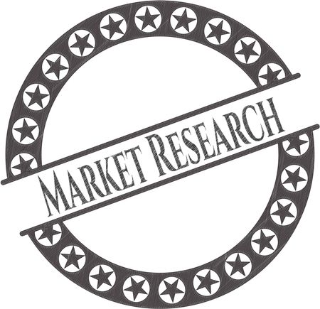 Market Research pencil emblem