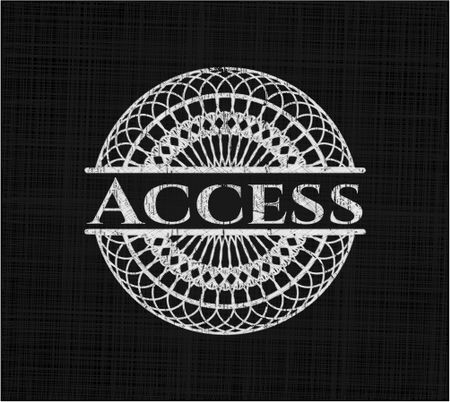 Access with chalkboard texture