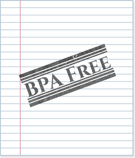 BPA Free pencil strokes emblem