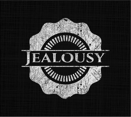 Jealousy chalkboard emblem