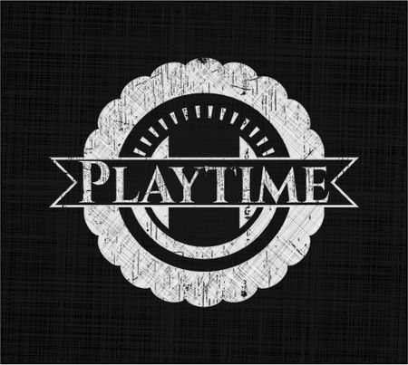 Playtime chalkboard emblem