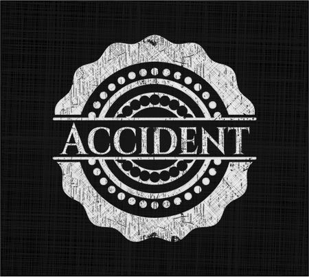 Accident on chalkboard