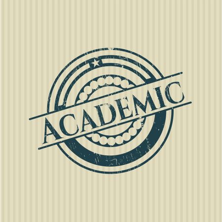 Academic rubber grunge seal