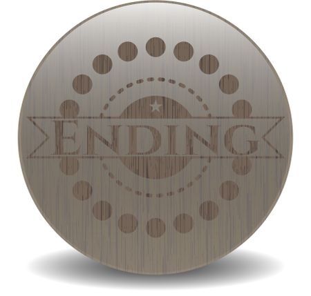 Ending vintage wood emblem