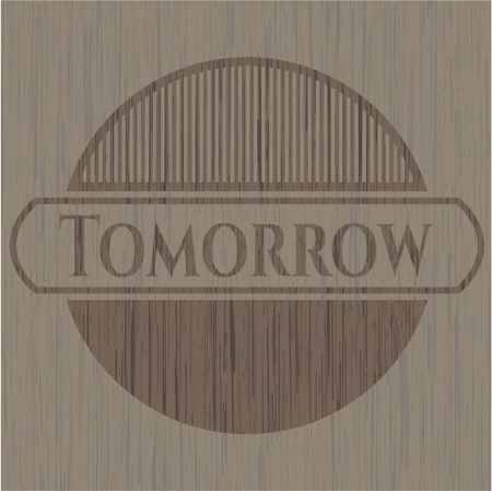 Tomorrow wooden emblem