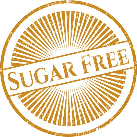 Sugar Free grunge style stamp