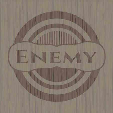 Enemy retro wood emblem