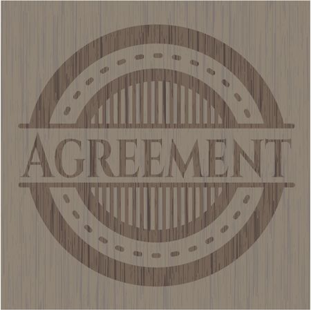 Agreement wooden signboards